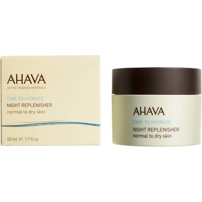 Ahava Time to Hydrate Night Replenisher nočný výživný krém pre normálnu až suchú pleť 50 ml