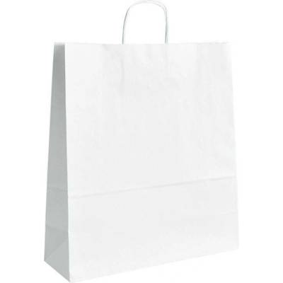 Papírová taška bílá ExtraTWIST 400x160x450 mm s krouceným uchem