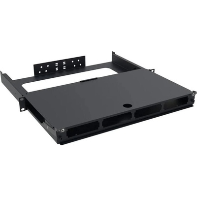 COMMSCOPE Оптичен пач панел за 4x G2 модула, AGILE, 1U, изтеглящ се, черен, COMMSCOPE (760242455)