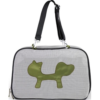 United Pets Транспортна чанта за куче или котка, черно-зелена (TP1551NV)