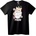 NOONEBRAND Тениска Сладки Котешки Лапи - S, Black
