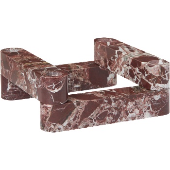 ferm LIVING Newel модулни свещници за класически свещи, червен мрамор, 4 ел (1104272064)