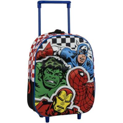 Cerdá Batoh dětský s kolečkama a 3D motivem, Avengers