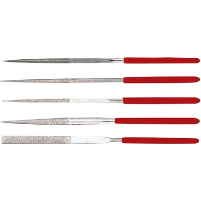 Sada jehlových pilníků, diamantové, Topex 5 dílná, balení 1 ks – Zboží Dáma