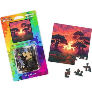 WoodMix Puzzles Дървен пъзел WoodMix, 40 части - Залез (WM-P40-0033)