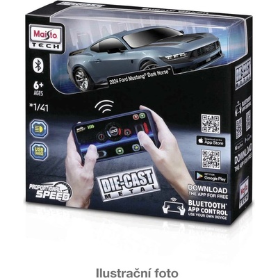 Maisto RC kovový model s Bluetooth ovládáním a světly 1:41