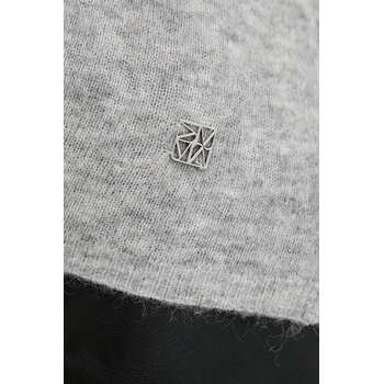 MOS MOSH Пуловер с вълна Mos Mosh MAPE в сиво от лека материя 173310 (173310)