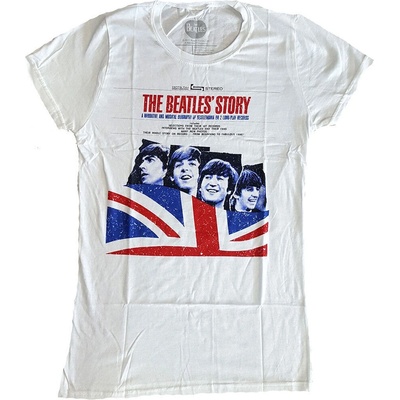 The Beatles The Beatles Story White L Дамски Риза (<![CDATA[BEATTEE18LW03]]>)