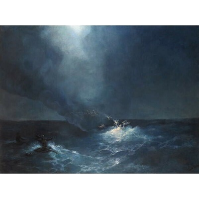 Plagát, Obraz - The Birth of Aphrodite, 1887, Aivazovsky, Ivan Konstantinovich, 40 × 30 cm