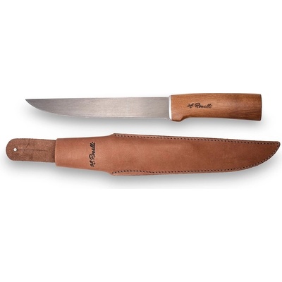 ROSELLI RW255 Big fish knife UHC filetovací rybářský nůž 21 cm dřevo břízy kožené pouzdor