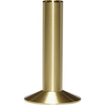 Hübsch Свещник за класическа свещ Sleek месинг (991711)