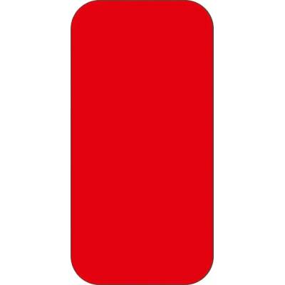 Samolepicí značení umístění palet WT-5210, tvar ''obdélník'' – polyester, červená, 100×50 mm, balení 25 ks