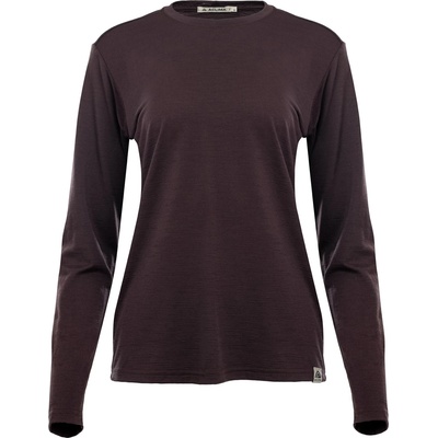 Aclima Дамско мериносово термобельо Aclima Women's Lightwool 180 Crewneck Merino shirt - Chocolate Plum (916-2590-0113)