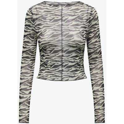 ONLY Кремаво-черно дамско шарено горнище ONLY Lamy ONLY | Cheren | ЖЕНИ | S