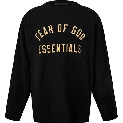 Fear of god essentials Фланелка с дълъг ръкав FEAR OF GOD ESSENTIALS Jersey Long Sleeve Tee - Black