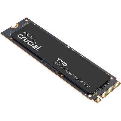 Твърд диск CRUCIAL T710 1TB PCIe Gen5 NVMe M. 2 2280 SSD up to 14900 MB/s read and 13700 MB/s write (CT1000T710SSD8)