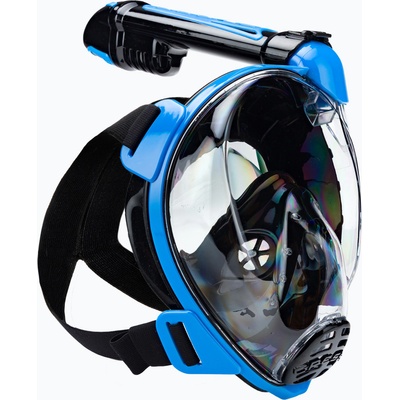 CRESSI Duke Dry пълнолицева маска за гмуркане с шнорхел черна/синя XDT005020