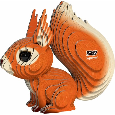 EUGY 3D kartonová skládačka Veverka