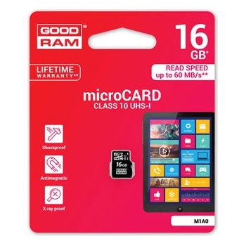 GOODRAM Micro SDHC 16GB Class 10 UHS-I M1A0-0160R12