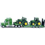 SIKU Farmer - Теглич с нискорамна платформа и трактори John Deere, мащаб 1: 87 (1837)
