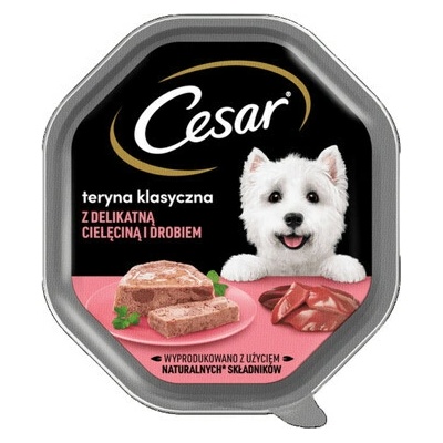 Cesar s jemným teľacím a hydinovým mäsom 150 g