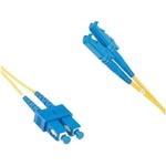Conneu Оптични пач корди E2000/UPC - SC/UPC сингъл мод, дуплекс, 15м (CNFJ-E2SCOS2DYE3mm-15)