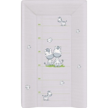 Ceba Baby podložka s tvrdou deskou 3-hranná Zebra šedá 80 x 50