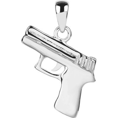 Bealio 07817 stříbrný přívěsek PISTOLE Glock 03 07817 0207