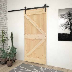 vidaXL Врата NARVIK 80 x 210 cm Натурално (351042)