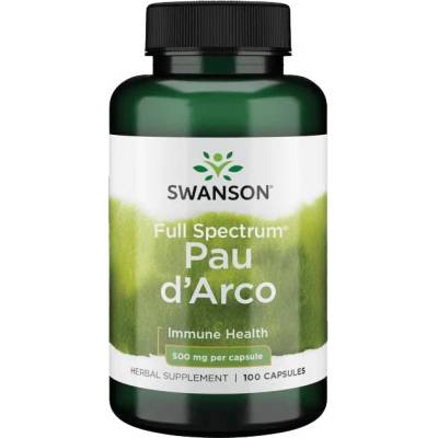 Swanson Pau d'Arco Lapačo 500 mg 100 kapsúl