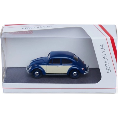 Schuco VW Beetle Dark Blue / Ivory 1:64