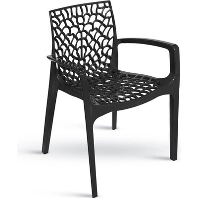 Stima Zahradní křesílko Gruvyer Polypropylen antracite - černá