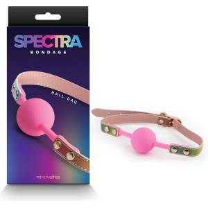  Силиконова топка за уста, многоцветна - Spectra Bondage Ballgag (NSTOYS1057)