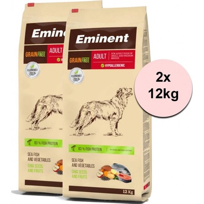 Eminent Grain Free Adult 29/16 2 x 12 kg