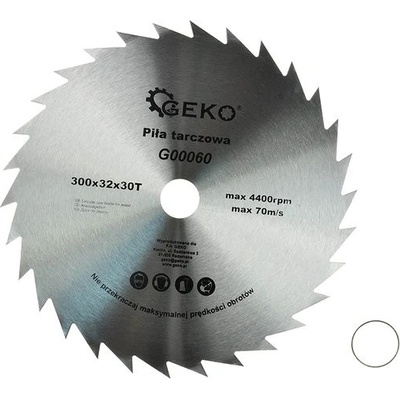 Geko G00060 Pílový kotúč na drevo 300mm 32x30T