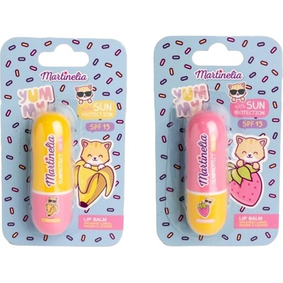 Aquarius Cosmetic Балсам за устни, Martinelia, Yummy със слънцезащитен фактор 15 (MA68025)
