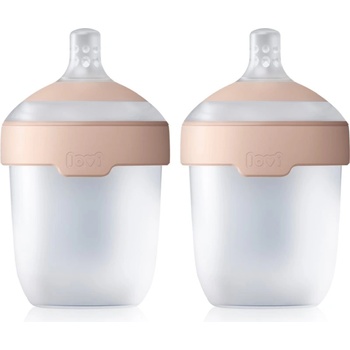 LOVI Mammafeel Bottle 150ml бебешко шише 0 m+ 2x150ml