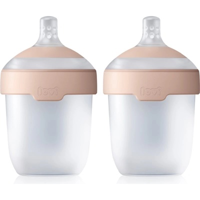 LOVI Mammafeel Bottle 150ml бебешко шише 0 m+ 2x150ml