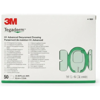 3M™ Tegaderm™ I.V. Advanced pre fixáciu katétra 8,5 x 11,5 cm 50 ks