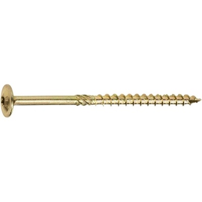 Vrut stavebný RAPID tanier. hl. 6.0x180/TX30 ZŽ vrut konštrukčný, tanierová hlava, TORX, žltý zinok