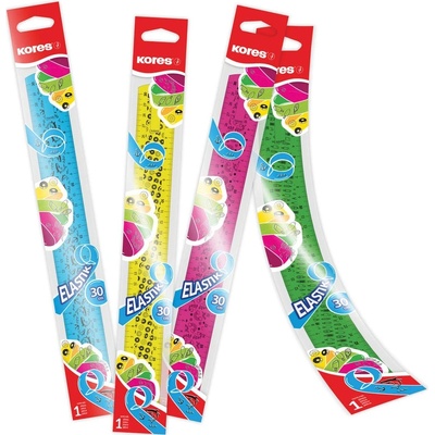 Kores 338014 pravítko Elastic ohebné barevný mix 30 cm – Zboží Živě