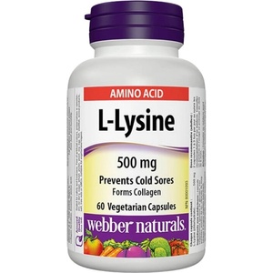 Webber Naturals L-Lysine 500 mg [60 капсули]