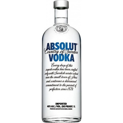 Absolut Vodka 40% 1 l (holá láhev) – Zboží Dáma