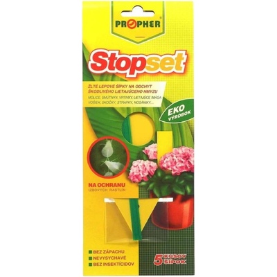 STOPSET ŽLTÉ LEPOVÉ ŠÍPKY PROPHER 5ks