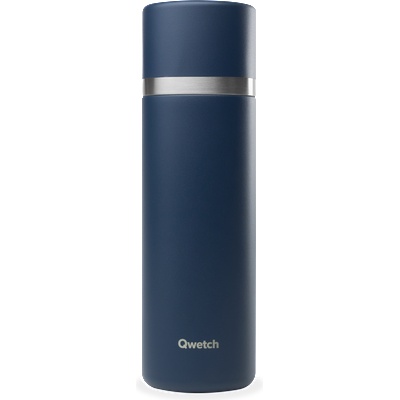 Qwetch Изотермична бутилка от неръждаема стомана, 750 ml - Matte Navy Blue