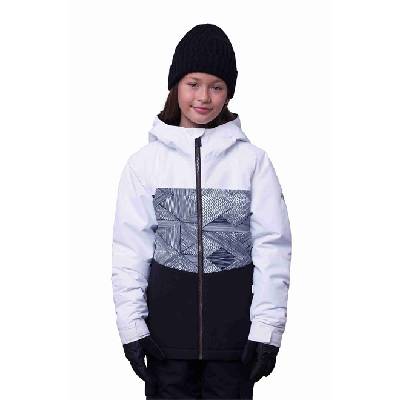 686 bunda Girls Athena Insulated Jacket White Geo Colorblock (WGCB) Vel.: L