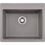 Inter Ceramic Композитна кухненска мивка Inter Ceramic, сив гранит, 57x50 см (8304 GREY) Мивка за вграждане