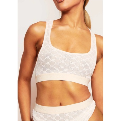 Missy Empire Потник Missy Empire Mesh Embroidered Taped Racer Crop Vest Top - Pink