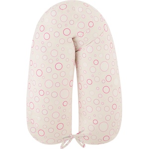 KikkaBoo Възглавница за бременни Kikkaboo, Pink Circles, 150 сm (41304060078)