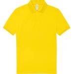 B&C Collection B&C MY POLO 210 / Мъжка поло тениска с къс ръкав от плътен памук - жълта XL (01U426x6104)